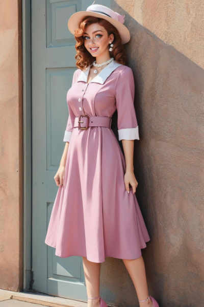 Vintage Collared Dress - v1.0