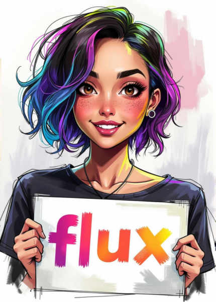 Rough color sketch - Flux v1.0