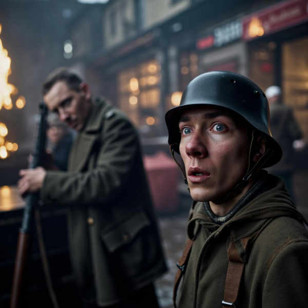 Shell Shock facial expression "Combat stress reaction" style XL + SD1.5 + F1D - Melancholy F1D