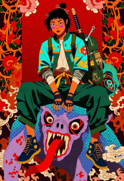 Urban Odyssey Illustrations - Nihonga ( )