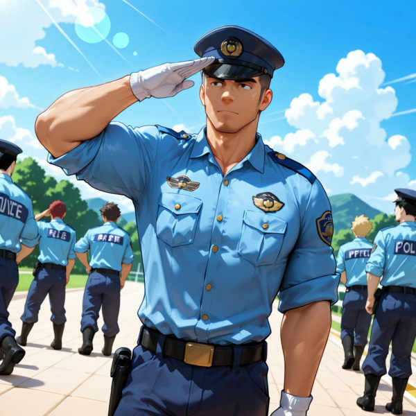 Male Japanese Police Uniform (summer) - XL v2.0