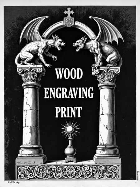 WOOD ENGRAVING Style LoRa for FLUX - v1.0
