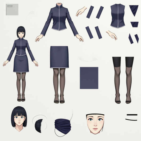 Vtuber - LIVE2D Split Model VTuber - Virtual YouTuber - v1.1