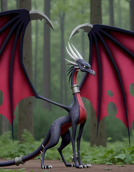 Corrupted Cynder【 The legend of Spyro - A New Beginning 】- 【PONY - FLUX - SDXL】 - V1 - Flux
