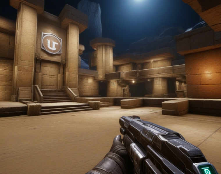 Unreal Tournament Background (Landscape) (SDXL) (AD) - v1.0