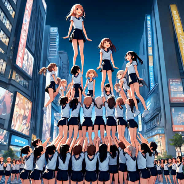 girl like cheerleading stunts - OOO