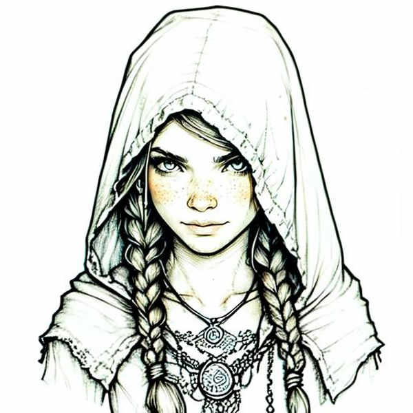 Whimsical Mechanica Line Drawing - SD1