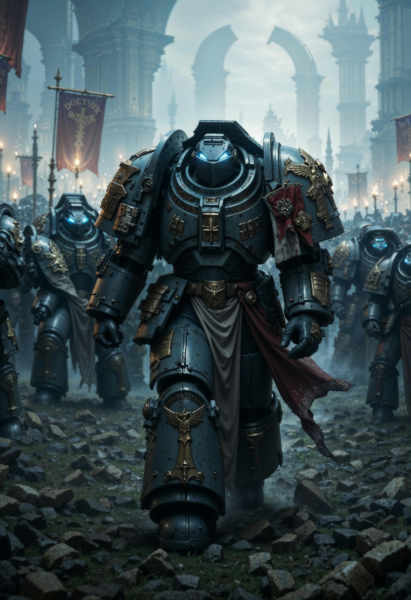 The Space Marines Warhammer 40K | Flux + Pony + illustrious - Grey Knights Flux