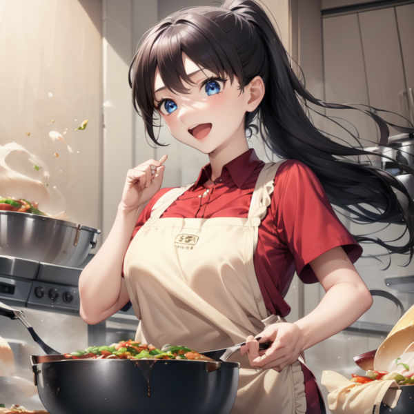 Rin tohsaka LORA and(Pony) from fate stay night visual novel - tohsaka rin apron