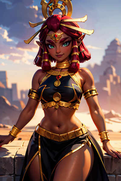 Riju Makeela: Gerudo Princess (The Legend Of Zelda: Tears of the Kingdom) [Illustrious | NoobAI | Po
