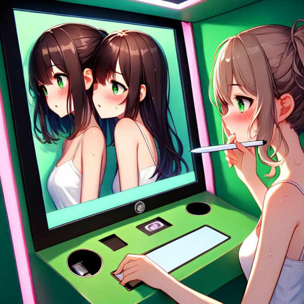 girl like purikura inside - OOO