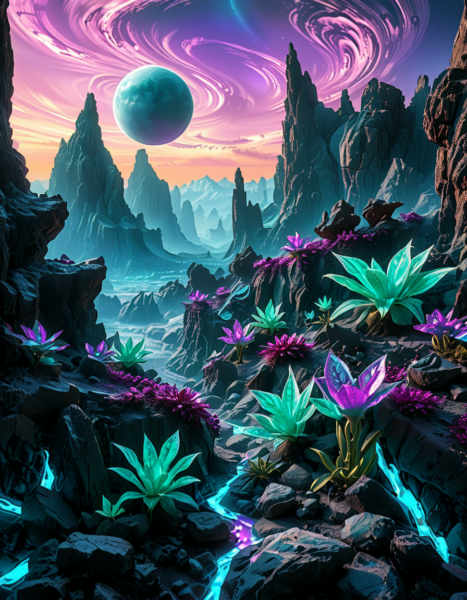 Alien planet background - v1.0