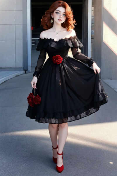 Gothic Rose Dress - v1.0