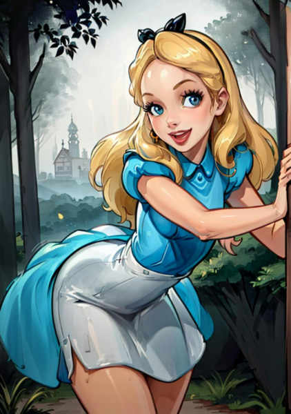 Alice In Wonderland! Disney - FLUX | SD 1.5 | XL PONY | Illustrious XL - by YeiyeiArt - Alice 1.5 Ve