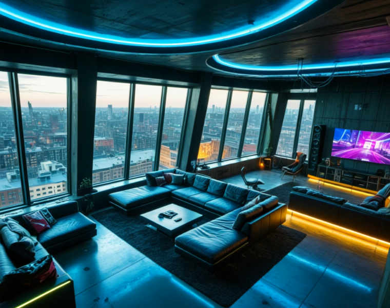 Cyberpunk Interior (Architecture) (SDXL) (AD) - v1.0