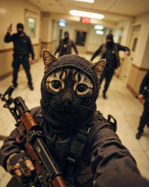 Film art - selfie perspective