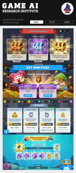 gmic style _F1 Game cartoon interface - Flux1.0