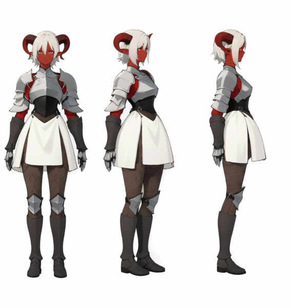 IL/F1/XL BG3 Turn, Multi-View, Turnaround, Model Sheet, Character Design - XL Extended Dim4