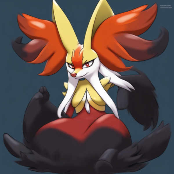 mega delphox v4 - lora mega delphox SDXL