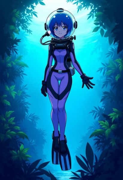 Lama scuba helmet - v4-Flux1.D