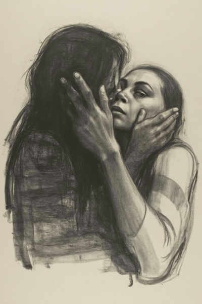 Käthe Kollwitz Lithography/Charcoal Style: Love, Suffering and Depair - v1.0