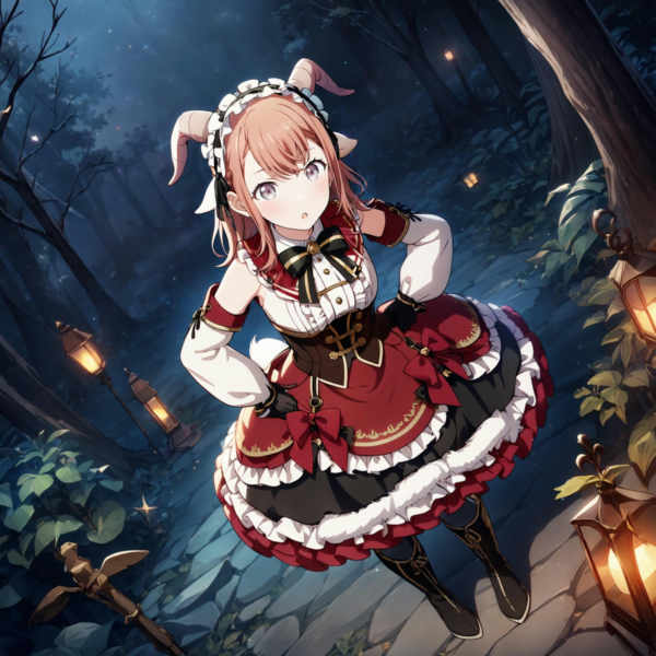 Baby Goat's Frilly Dress (Hanasato Minori) / Project SEKAI - AnimagineXL V3.1