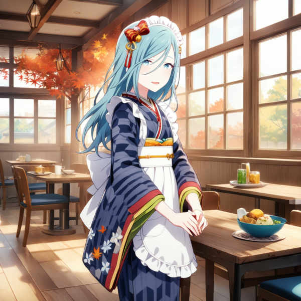 Kaguhashi Fallen Leaves Garment (Hinomori Shizuku) / Project SEKAI - AnimagineXL V3.1