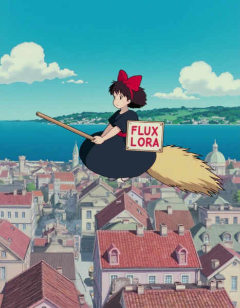 Kiki's Delivery Service (studio Ghibli style) - Flux v1.0