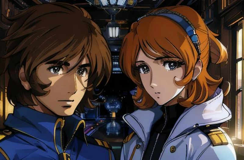 Leiji Matsumoto style (Interstella 5555, Maetel, Harlock, Galaxy railways...) - V1