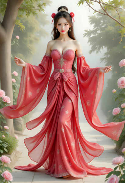 Full body portrait of a girl - v1.0