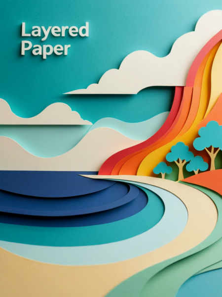 Layered Paper - CE - V01 - SDXL
