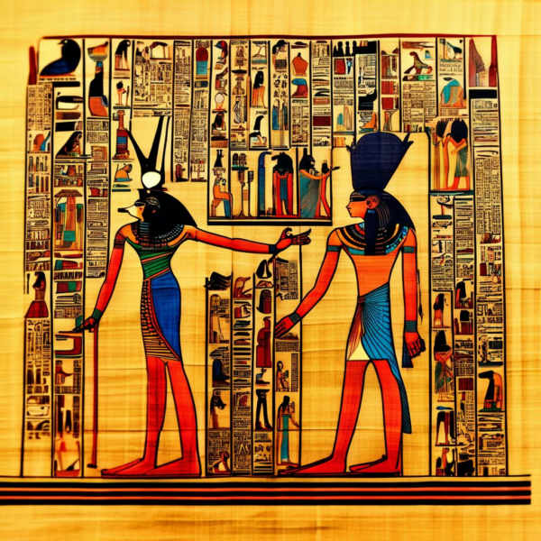 Ancient Egyptian Papyrus 2900 B.C. - V1