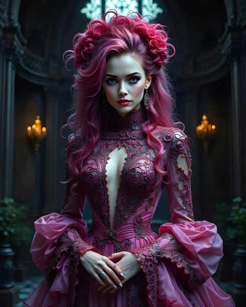 Eclipsed Atelier: The Muse in Mauve Light - Muse in Mauve Light