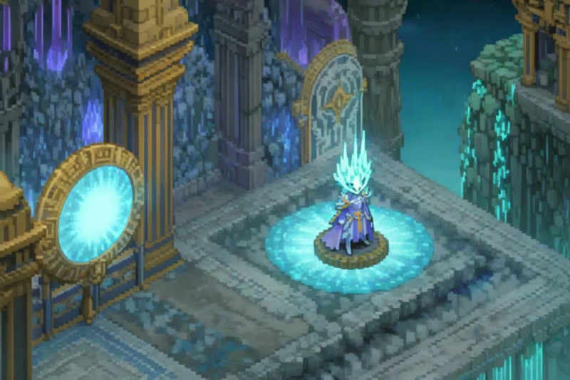 XL FFTA Isometric Grid Map, Tile Map, Level, Scene, Environment Design, Final Fantasy Tactics Advanc