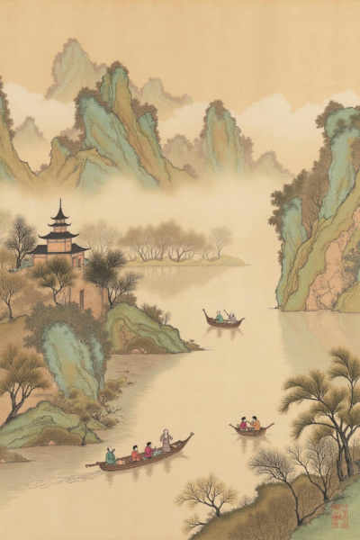 C_Ancient Landscape Painting_Landscape Scene Generation - v1.0