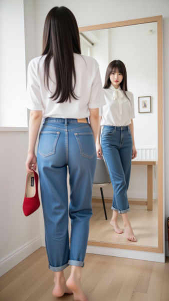 FOCUS ON -Sexual Innuendo 性暗示 NSFW LoRA - RedCraft | 红潮 IL PONY FLUX.1 - vol.1 barefoot(F1