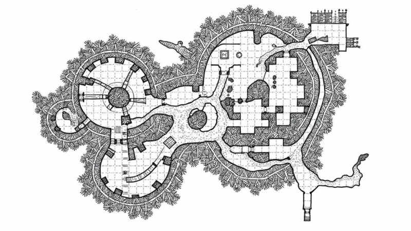 Envy Flux Handdrawn RPG Map 01 - ACTUALLY USABLE Dungeon maps for D&D and other TTRPGs - v1.0