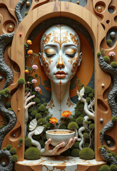 3D Ukyio-e Materials (Stone / Wood / Moss) - v1.0