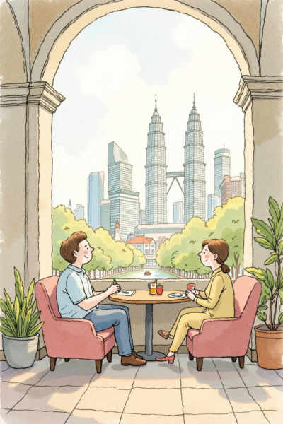 DJ_Integration Of Scenes And Characters_Landmark Leisure Drawing - v1.0