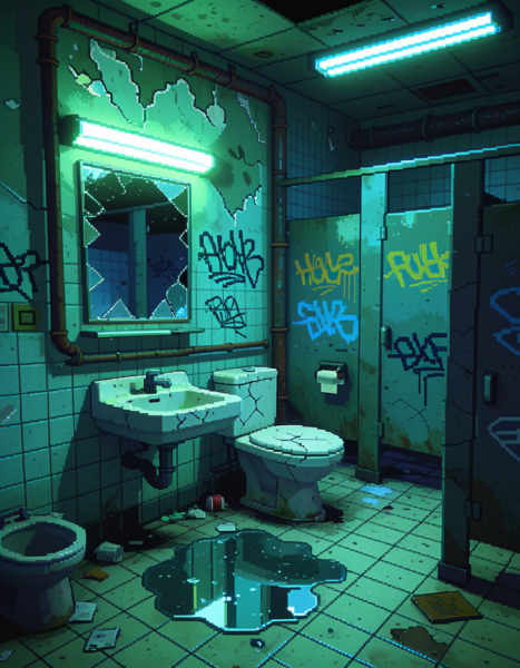 dirty public restroom - v1.0