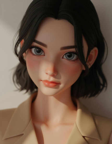 3DMM_FLUX3D rendering style - 3DMM_flux_V1