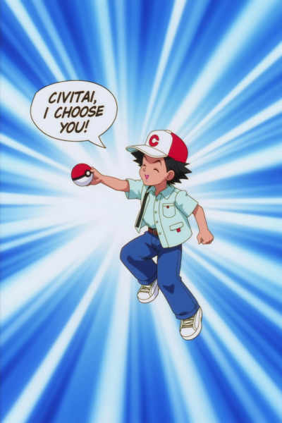 Pokemon anime style (1997) - Flux Lora - v1.0