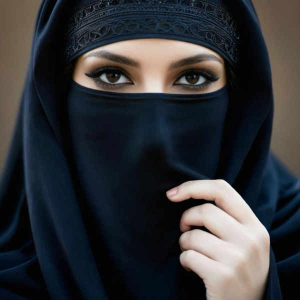 Hijab Fashion (choose from diffrent styles) XL + F1D + SD 1.5 - Niqab xl v1.0