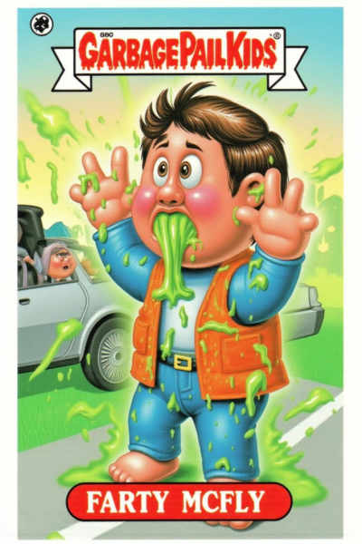 Garbage Pail Kids card style - FLUX v1.0