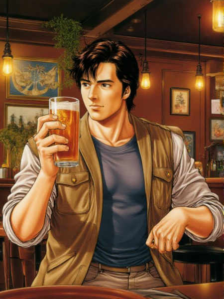 Tsukasa Hojo style - Cat's eyes / City Hunter - Flux1.D - v1.0