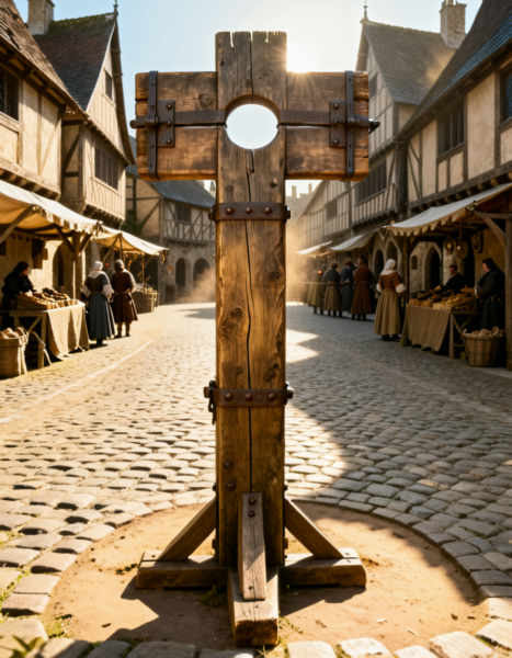 medieval wooden pillory - v1.0