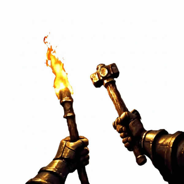 (No BG) Dark Fantasy First-Person Game Style - V1