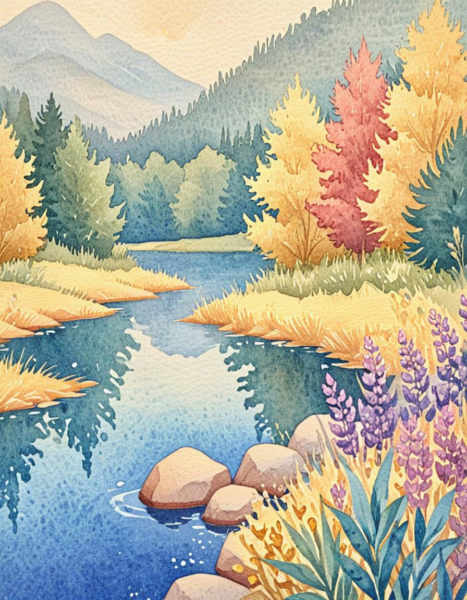 Watercolor on Rough Paper - X75_a6