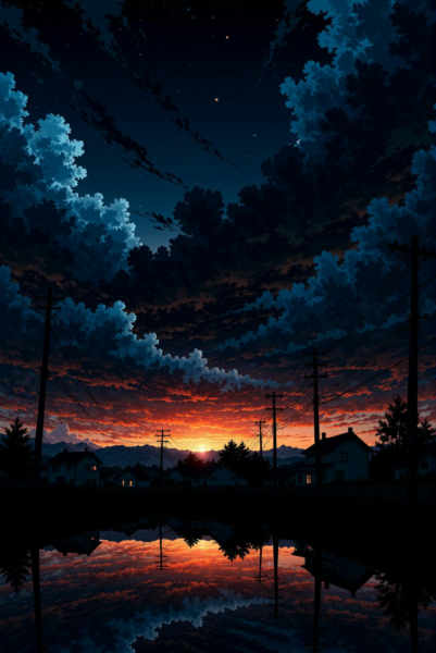 Anime Environment - Anime Sky style