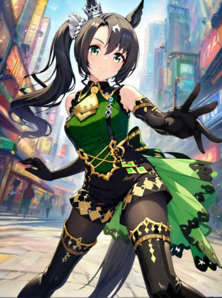 Satono Crown (umamusume)_XL & PONY & ILL - Animagine_v1.0